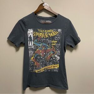 Marvel Amazing Spider-Man Comic T-Shirt Dark Grey Size Small